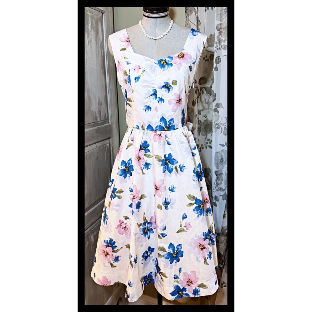 Liz Lisa Large Floral Back Ribbon OP Dress Jfashion Gyaru Himekaji Girl Japan - Picture 5 of 16